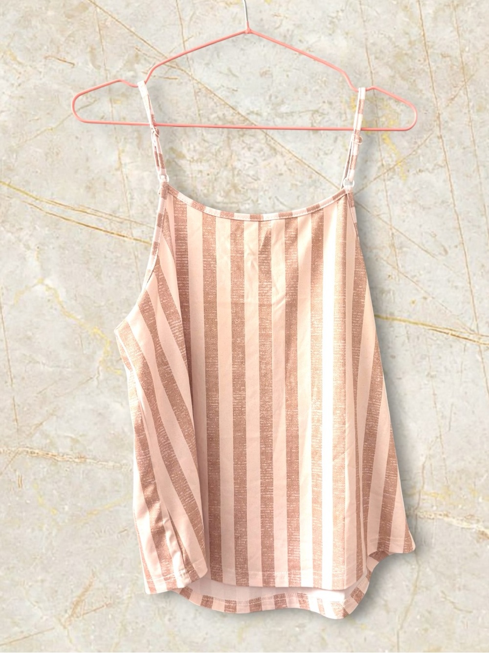 Women’s Size M | Neutral Tops Bundle | 4 Pc Y2K Capsule | Satin Plaid Stripes - Picture 3 of 10